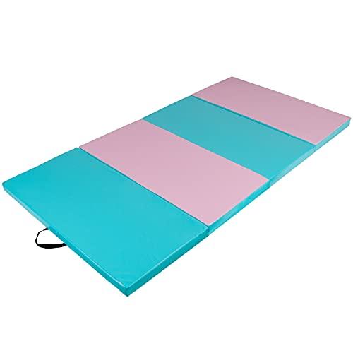 USED Polar Aurora 4フィートx10フィートx2色多色厚手折りたたみ体操ジムエクササイズエアロビクスマット ストレッチフィットネスヨガ 【P1536124800】(53869円)