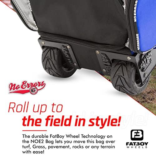 NO Errors NO E2 キャッチャーバッグ ファットボーイホイール付き - ホイール付き野球用具&ヘルメットバッグ