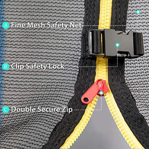 【アウトレット品】 Merax トランポリン 15フィート 安全囲いネット付き ウィンドステークとはしご付き 子供用トランポリン 【WSO1502180858】(52679円)