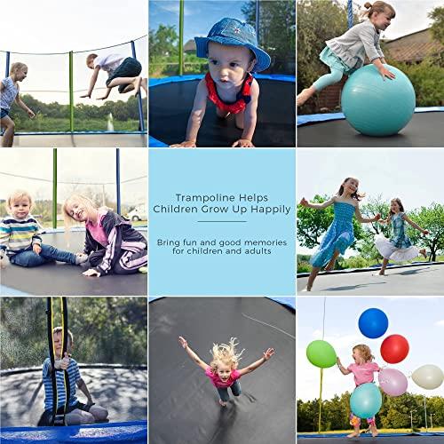 【アウトレット品】 Merax トランポリン 15フィート 安全囲いネット付き ウィンドステークとはしご付き 子供用トランポリン 【WSO1502180858】(52679円)