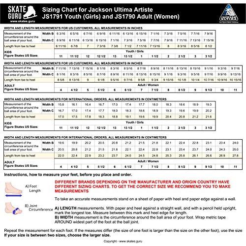 （新品,未開封） Jackson Ultima JS1790 レディースアイススケート/幅:ミディアム(C/M) /サイズ:大人用9バンドル スケートガード付き 【U8522209970】(29886円)