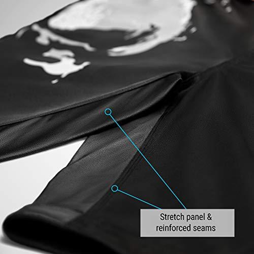 Hayabusa マーベルパニッシャーMMAファイトショーツ - ブラック、大 Hayabusa マーベルパニッシャーMMAファイトショーツ ブラック