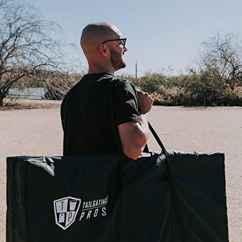 【訳あり品】 Tailgating Pros 素朴なアメリカ国旗コーンホールボード ビーンバッグ付き - 4 x 2フィート アンティーク調フラッグ コーンホールゲーム キャリーケース&コ 【1062938417】(37276円)