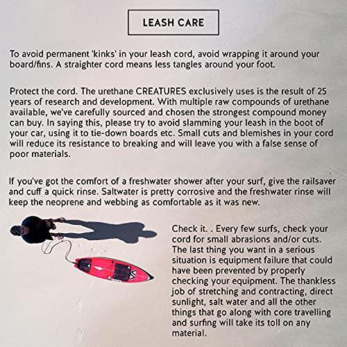 Creatures Of Leisure クリエイチャー リーシュコード フォイルコイル ANKLE 6 1.8m×7mm ブラック Creatures Of Leisure クリエイチャー リーシュコード フォイルコイル ANKLE 8m×7mm ブラック