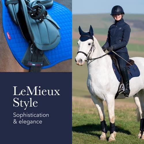 LeMieux スエード GP スクエア サドルパッド インクブルー - 柔らかい