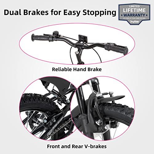 正規品 JOYSTAR Contender 20インチ ガールズ マウンテンバイク 男の子 女の子 7~13歳 子供用 自転車 フルデュアルサスペンションスチールフレーム 1スピードドライ 【KUE1701337949】(59665円)