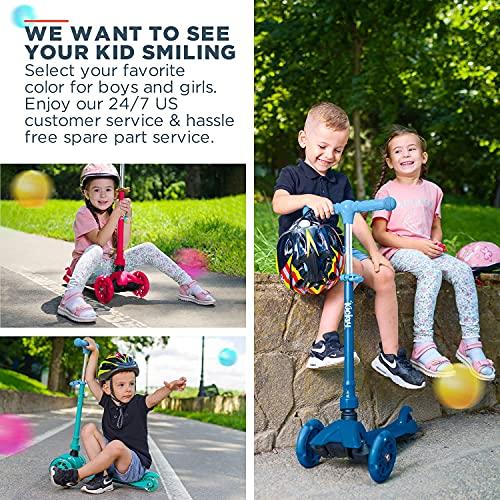 Kicksy Wheels キックシースクーター、対象年齢3歳〜12歳。軽くて丈夫な3輪タイプで、高さ調節が可能。男の子にも女の子にも。ライトアップLEDホイール。対 Kicksy Wheels キックシースクーター 対象年齢3歳 12歳 軽くて丈夫な3輪タイプで 高さ調節が可能 男の子にも女の子にも ライトアップLEDホイール