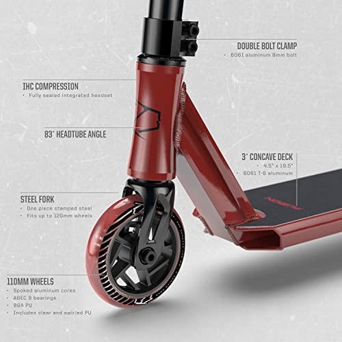 Fuzion Z250 プロスクーター − トリックスクーター − 中級および初心者 スタントスクーター 8歳以上、ティーン、大人用 − 丈夫で滑らか、フリースタイル