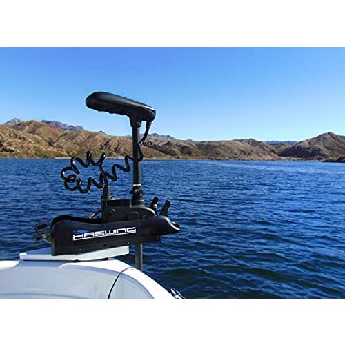 PARKHO HASWING 電動トローリングモーター − 24V 80ポンド 60インチ シャフト ケイマン ボウマウント ボート 釣り 海水 淡水用 リモコン付き