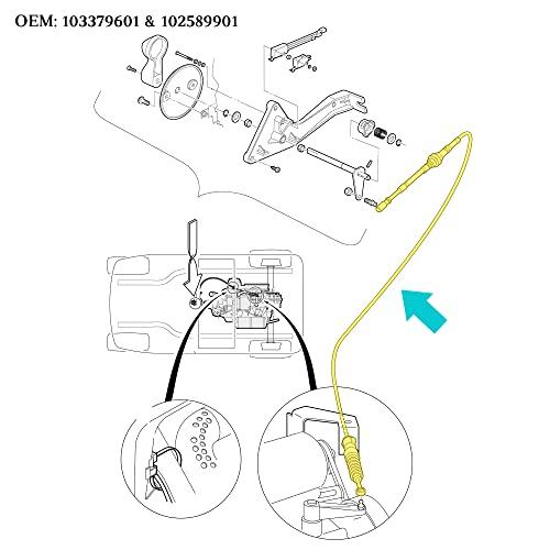 10L0L ゴルフカート フォワード&リバース トランスミッション シフトケーブル クラブカー プレシデント 2006年以降 OEM# 103379601 102589901 交換用 10L0L ゴルフカート フォワード&リバース トランスミッション シフトケーブル クラブカー プレシデント 2006年以降 OEM# 交換用