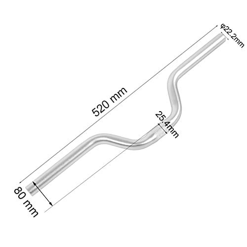 自転車ハンドルバー アルミ マウンテンバイク MTB 固定ギア ライザーバー ハイライズ ドロップハンドルバー 25.4mm*520mm 固定ギアバイク 折りたたみ自転車 固定ギアバイク 折りたたみ自転車 自転車ハンドルバー アルミ マウンテンバイク MTB 固定ギア ライザーバー ハイライズ ドロップハンドルバー 4mm*520mm