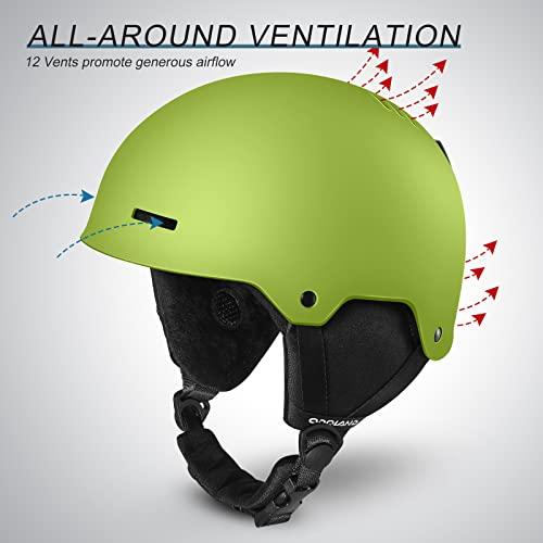 (オドランド) Odoland スキーヘルメット スノーボードヘルメット ダイヤルフィット ゴーグル対応 通気性抜群 安全認証済み スノーヘルメット メンズ レディ オドランド Odoland スキーヘルメット スノーボードヘルメット ダイヤルフィット ゴーグル対応 通気性抜群 安全認証済み スノーヘルメット メンズ