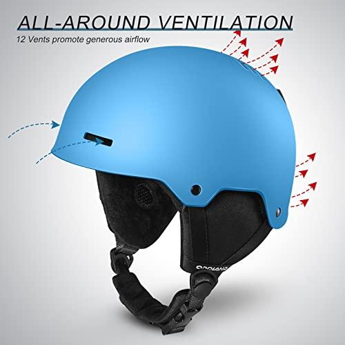 (オドランド) Odoland スキーヘルメット スノーボードヘルメット ダイヤルフィット ゴーグル対応 通気性抜群 安全認証済み スノーヘルメット メンズ レディ オドランド Odoland スキーヘルメット スノーボードヘルメット ダイヤルフィット ゴーグル対応 通気性抜群 安全認証済み スノーヘルメット メンズ