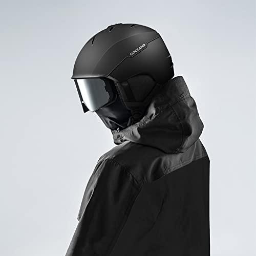 Odoland スキーヘルメット スノーボードヘルメット ダイヤル式サイズ調整 ASTM安全認証 高密度ABSとPC 大人用 男女兼用 子供用 ジュニア ブラック S Odoland スキーヘルメット スノーボードヘルメット ダイヤル式サイズ調整 ASTM安全認証 高密度ABSとPC 大人用 男女兼用 子供用 ジュニア ブラック