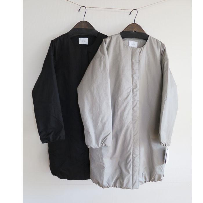 SALE HEAVENLY ノーカラー パディング コート 中綿 アウター 冬 