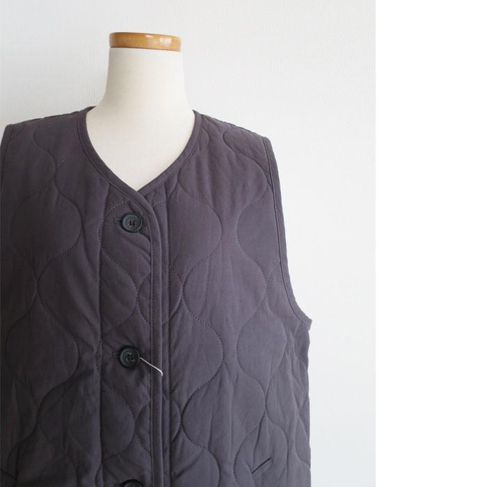 SALE blue willow ブルーウィロー キルティング ロングベスト 秋冬