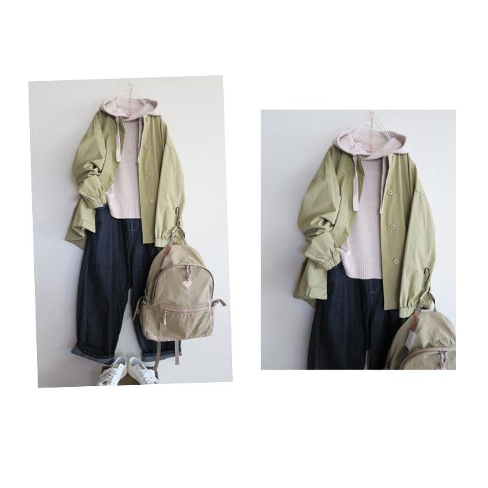 SO SALE SO エスオー コットンナイロン 高密ツイル ノーカラー
