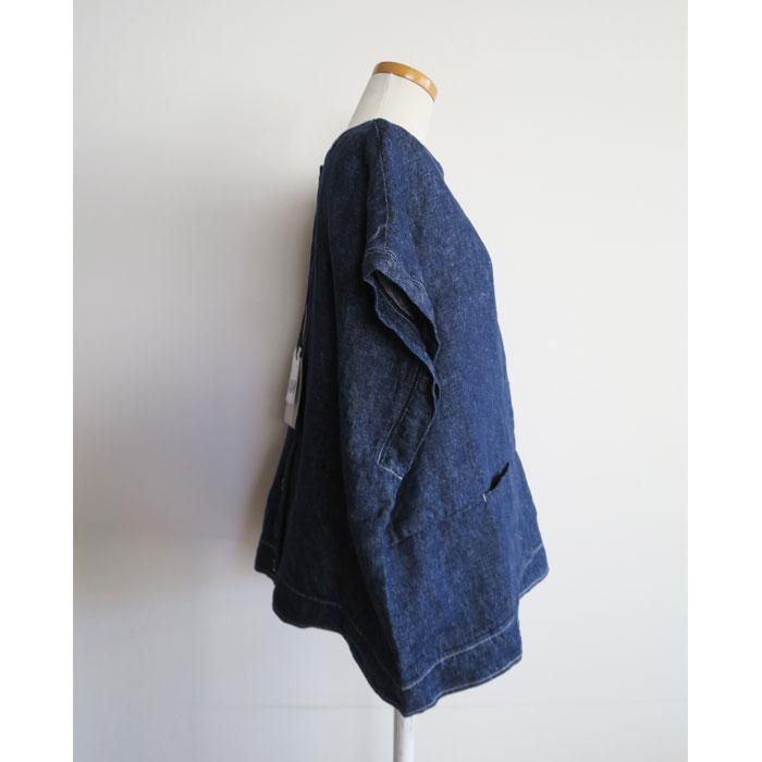UNPLE アンプル リネン 2WAY ワイド ベスト リネンデニム リネンツイル