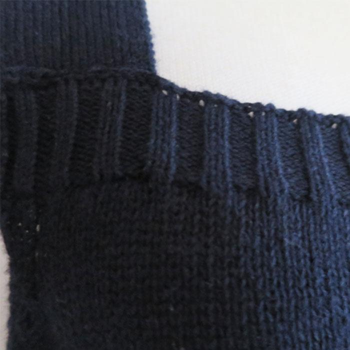 maomade ニットベスト ブラック　黒　ウール　2way mao made（マオメイド） JAPAN KNIT シャペウ モックネック 2WAYベスト