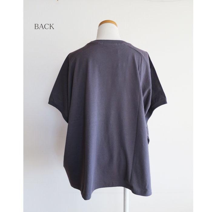 fu-dueka:: エーカ コットン天竺 変形ワイド ロゴTシャツ アロハ