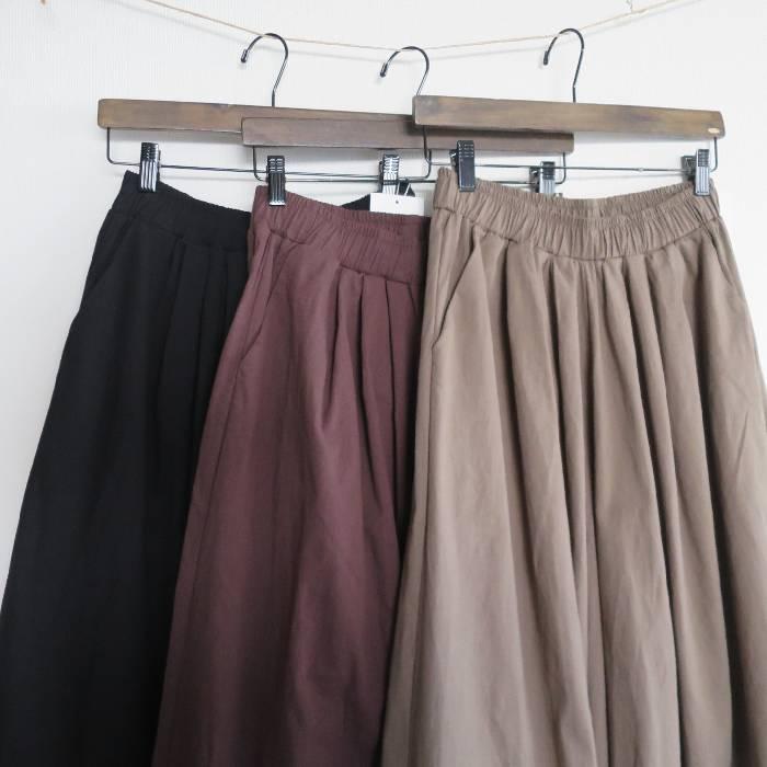 COLORK カラック ワイド バルーンパンツ ストレッチ 綿混 ワイドパンツ