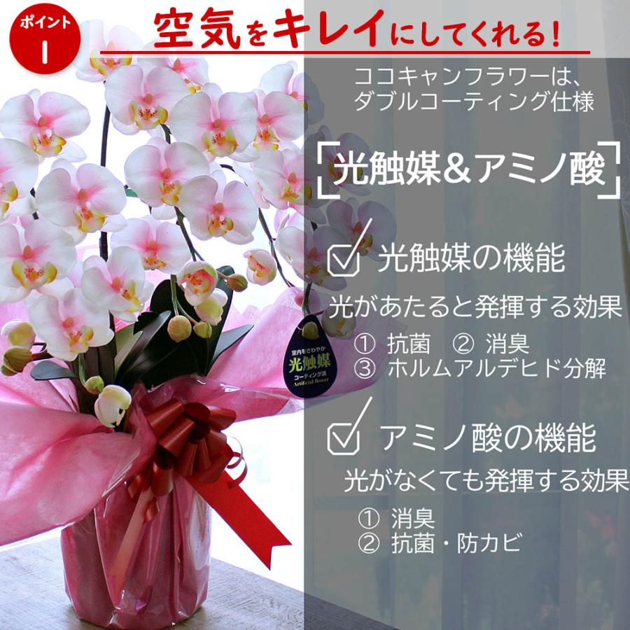 光触媒 胡蝶蘭 3本立ち 造花 ギフト 開店祝い 誕生日 退職祝い お供え 仏花 鉢植え 敬老の日 引越し祝い 就任祝い 長寿祝い お中元 母の日 |  | 12