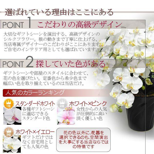 胡蝶蘭 光触媒 2本立ち Mサイズ シンプルギフト 造花 鉢植え お祝い プレゼント インテリア |  | 04