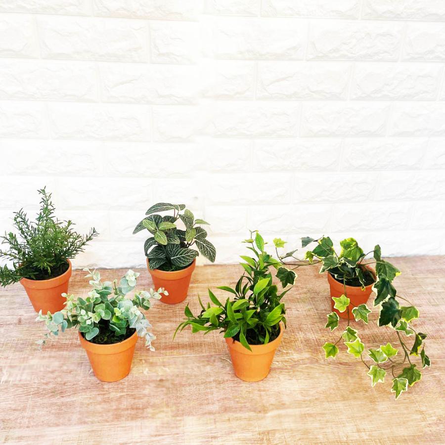 光触媒 フェイクグリーン 5個セット 卓上サイズ 観葉植物 インテリア 鉢植え おしゃれ 造花 ギフト プレゼント 送料無料 |  | 06