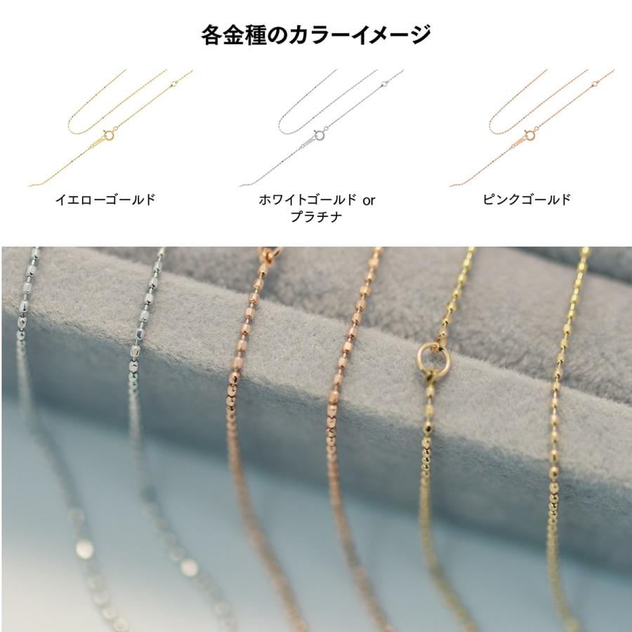 K10ネックレス　K10ペンダントトップ×2　40cm 約1.6g 即日発送 ネックレス K10ホワイトゴールド ガーネット ダイヤモンド