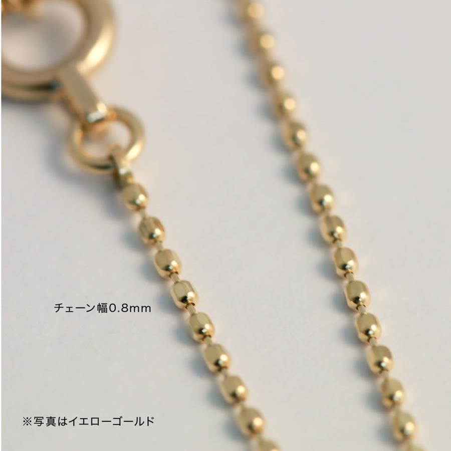 agete K10 ボールチェーンネックレス　 85㎝ K10ネックレス／10月中旬発送予定｜ネックチェーン｜アガット