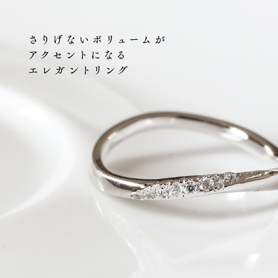 指輪 ダイヤモンド リング レディース シンプル k18 イエローゴールド ホワイトゴールド ピンクゴールド 天然ダイヤモンド ファッションリング 日本製の画像