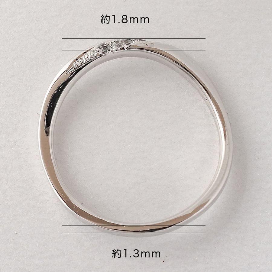 指輪 ダイヤモンド リング レディース シンプル k18 イエローゴールド ホワイトゴールド ピンクゴールド 天然ダイヤモンド ファッションリング 日本製の画像