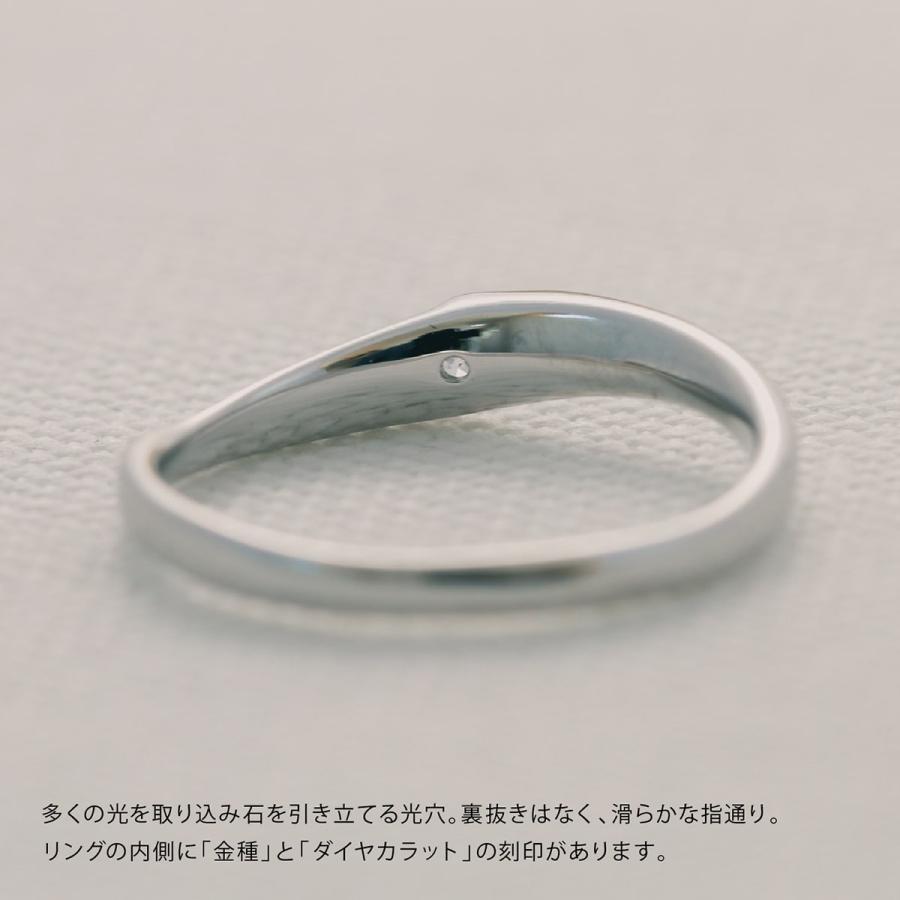 指輪 一粒 ダイヤモンド リング レディース シンプル k18 イエローゴールド ホワイトゴールド ピンクゴールド ファッションリング 日本製 プレゼント ギフトの画像