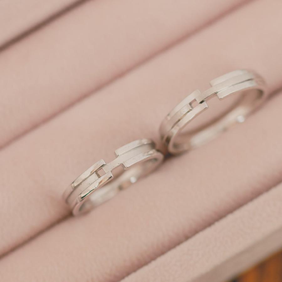 結婚指輪 マリッジリング 安い シルバー 925 2本セット 金属アレルギー 日本製 おしゃれ プレゼント ギフト クリスマス 卒業式 入学式_2