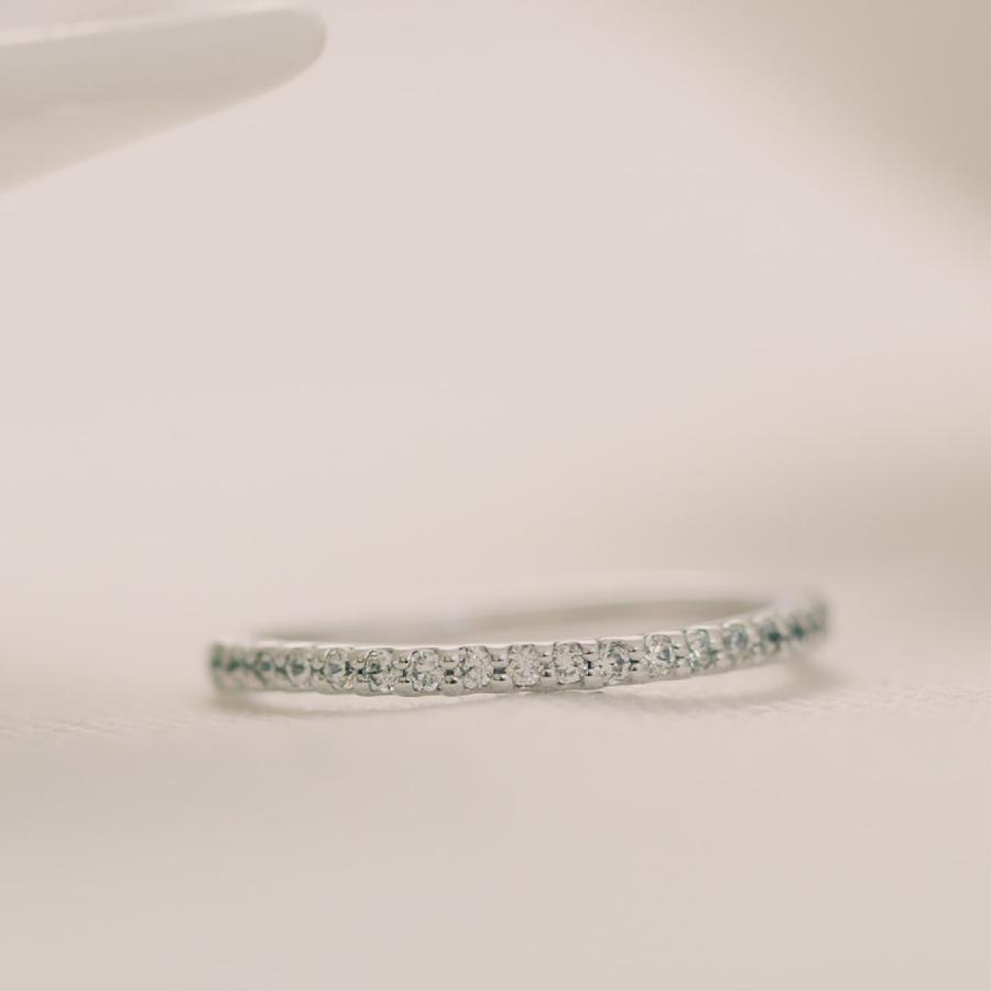 出産祝い ココカルエタニティ リング ダイヤモンド k18 イエロー