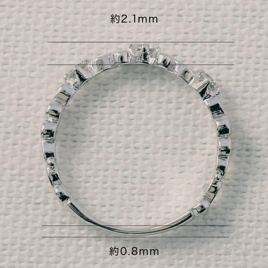 指輪 ダイヤモンド リング レディース シンプル k18 イエローゴールド ホワイトゴールド ピンクゴールド 天然ダイヤモンド ファッションリング 日本製の画像