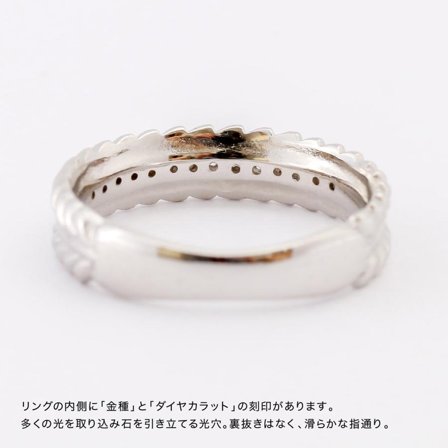 指輪 ダイヤモンド リング レディース シンプル k18 イエローゴールド ホワイトゴールド ピンクゴールド 天然ダイヤモンド ファッションリング 日本製の画像