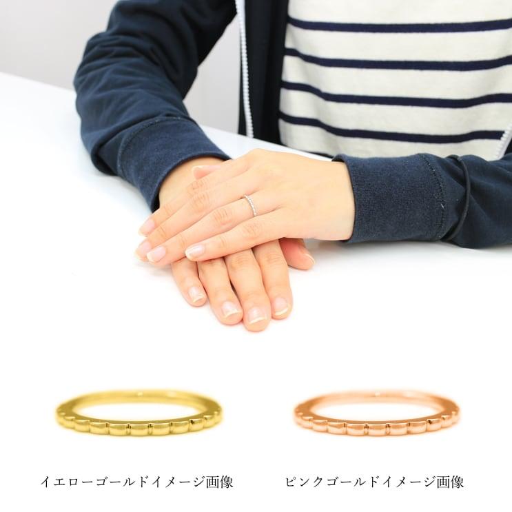 指輪 レディース リング 地金 k10 イエローゴールド ホワイトゴールド ピンクゴールド 極細リング ファッションリング 日本製 プレゼント ギフト クリスマスの画像