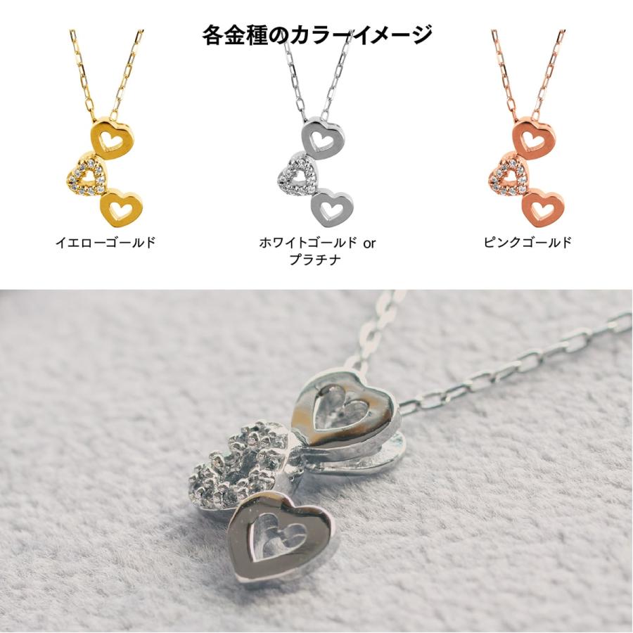 ネックレス レディース ダイヤモンド ネックレス k18 イエローゴールド ホワイトゴールド ピンクゴールド 天然ダイヤモンド 日本製 プレゼント ギフトの画像