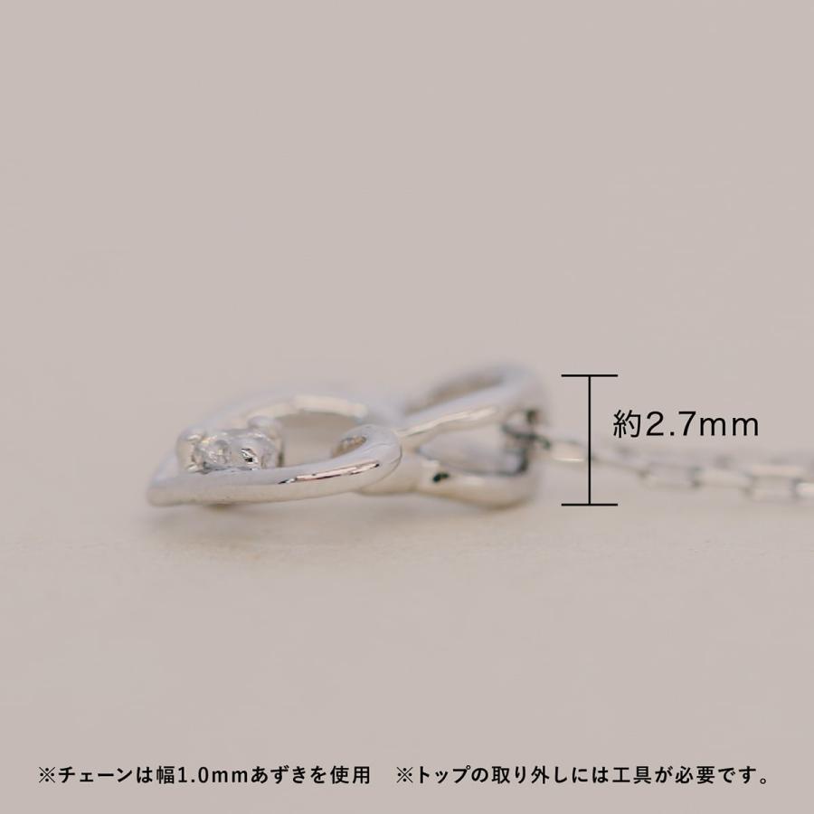 ハート ダイヤモンド ネックレス k18 イエローゴールド ホワイトゴールド ピンクゴールド 天然ダイヤモンド 日本製 プレゼント ギフト クリスマス 卒業式 入学式の画像