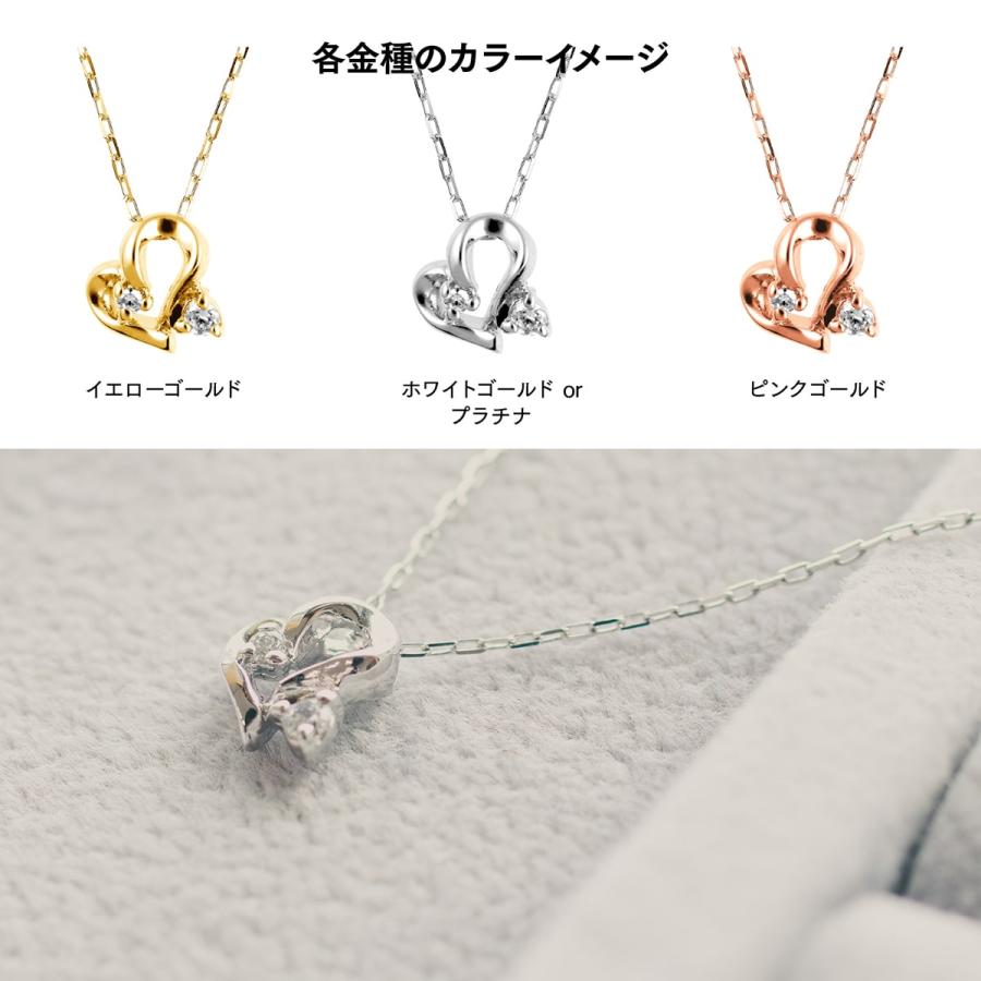ダイヤモンド ネックレス k10 イエローゴールド ホワイトゴールド ピンクゴールド 天然ダイヤモンド 日本製 おしゃれ プレゼント ギフト クリスマス 卒業式の画像