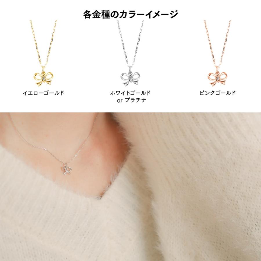 ダイヤモンド ネックレス k18 一粒 イエローゴールド ホワイトゴールド ピンクゴールド 天然ダイヤモンド 日本製 おしゃれ プレゼント ギフト クリスマス 卒業式_5