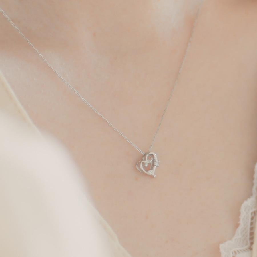 cococaru（ココカル） ハート ダイヤモンド ネックレス k18 イエロー
