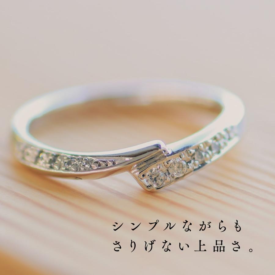 指輪 ダイヤモンド リング レディース シンプル プラチナ 天然ダイヤモンド ファッションリング 日本製 おしゃれ プレゼント ギフト クリスマス 卒業式 入学式の画像