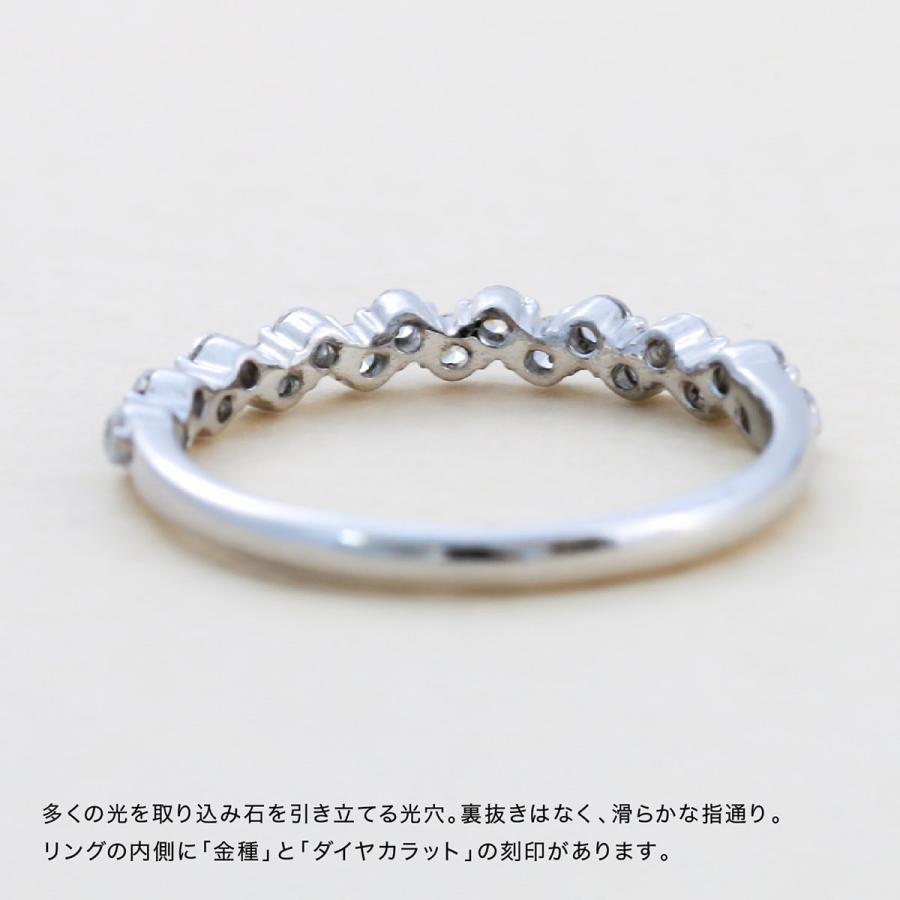 指輪 エタニティ ダイヤモンド リング レディース シンプル k10 イエローゴールド ホワイトゴールド ピンクゴールド ファッションリング 日本製 プレゼントの画像