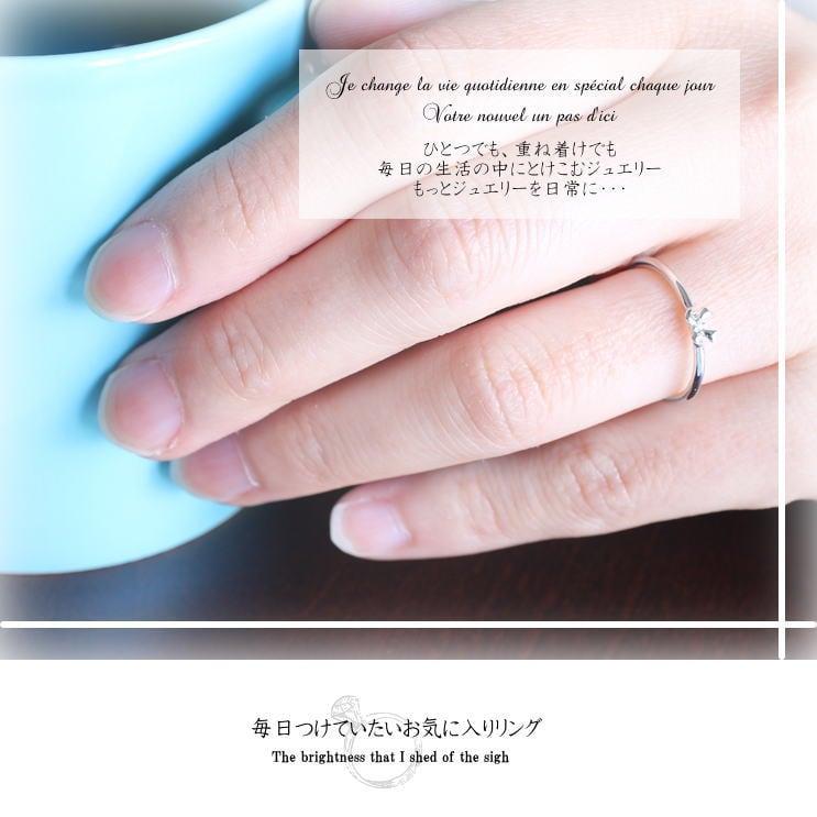 指輪 一粒 ダイヤモンド リング レディース シンプル k18 イエローゴールド ホワイトゴールド ピンクゴールド 極細リング 日本製 プレゼント ギフト クリスマスの画像