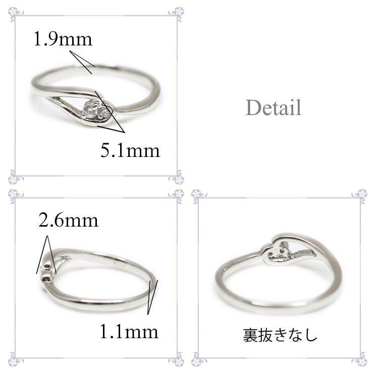 指輪 ダイヤモンド リング レディース シンプル k18 イエローゴールド ホワイトゴールド ピンクゴールド 天然ダイヤモンド ファッションリング 日本製の画像