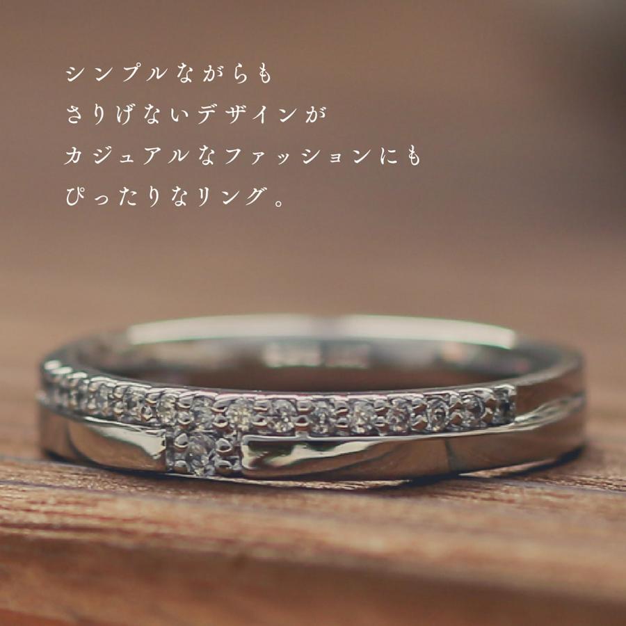 指輪 ダイヤモンド リング レディース シンプル k18 イエローゴールド ホワイトゴールド ピンクゴールド 天然ダイヤモンド ファッションリング 日本製の画像