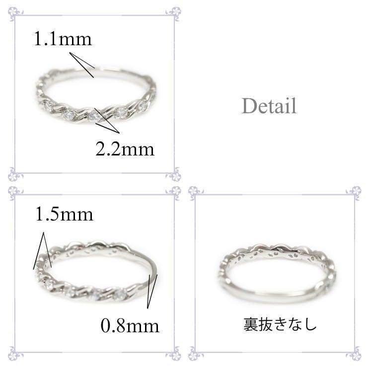 指輪 エタニティ ダイヤモンド リング レディース シンプル k18 ブランド イエローゴールド ホワイトゴールド ピンクゴールド 天然ダイヤモンド 日本製の画像