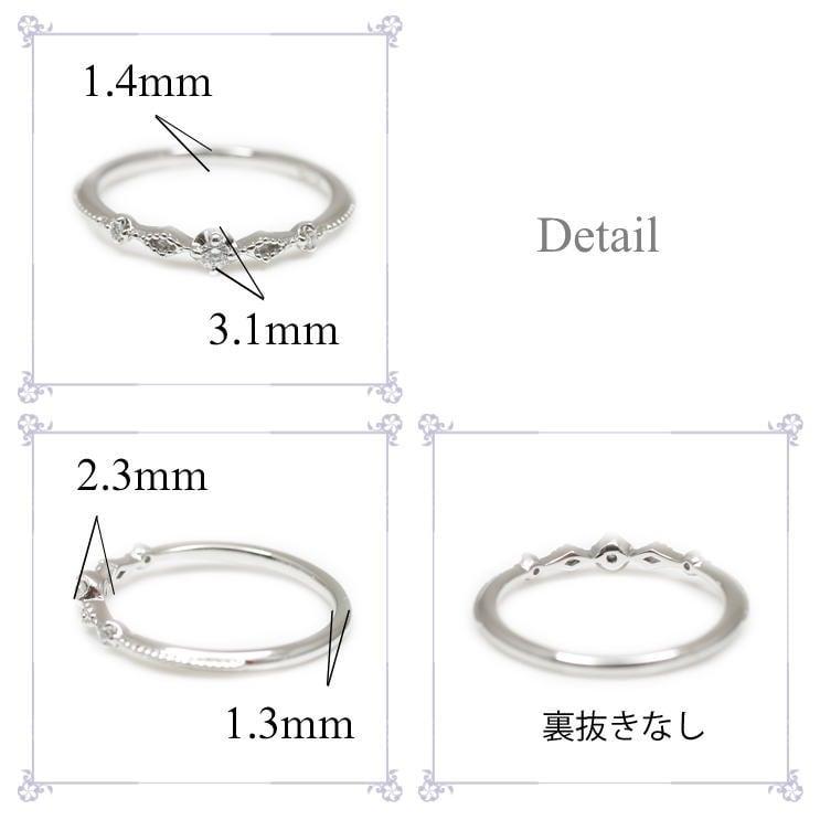 指輪 レディース ダイヤモンド リング k10 イエローゴールド ホワイトゴールド ピンクゴールド 極細リング 天然ダイヤモンド 日本製 プレゼント ギフトの画像